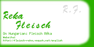reka fleisch business card